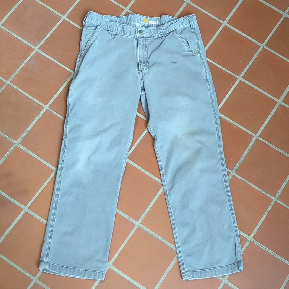 Carhartt Men's Grey (Gravel) Work Pants